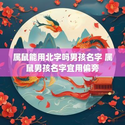 属鼠能用北字吗男孩名字 属鼠男孩名字宜用偏旁
