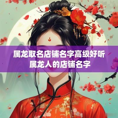 属龙取名店铺名字高级好听 属龙人的店铺名字