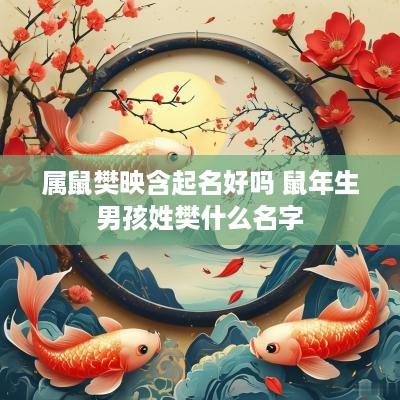 属鼠樊映含起名好吗 蛇年生男孩姓樊什么名字