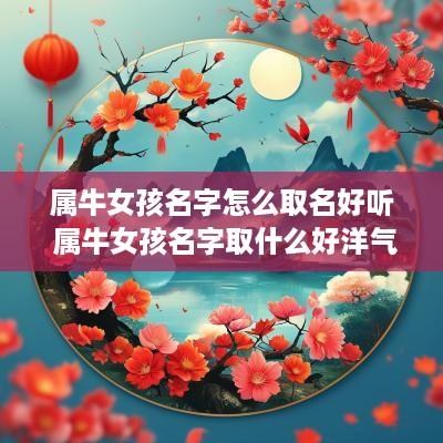 属牛女孩名字怎么取名好听 属牛女孩名字取什么好洋气