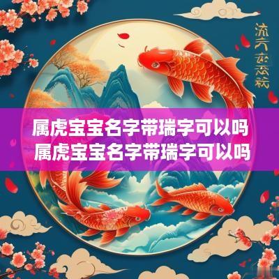 属虎宝宝名字带瑞字可以吗 属虎宝宝名字带瑞字可以吗女孩