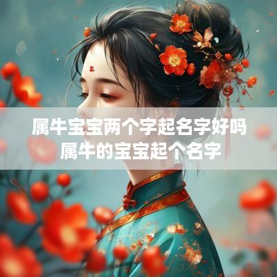 属牛宝宝两个字起名字好吗 属牛的宝宝起个名字