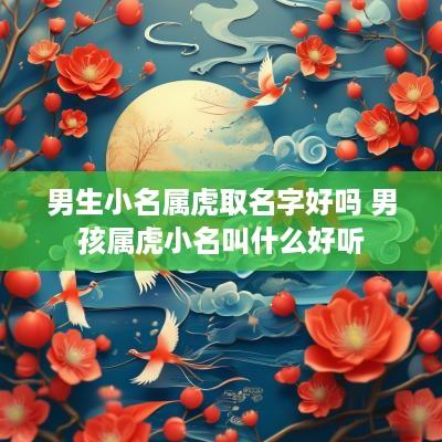 男生小名属虎取名字好吗 男孩属虎小名叫什么好听