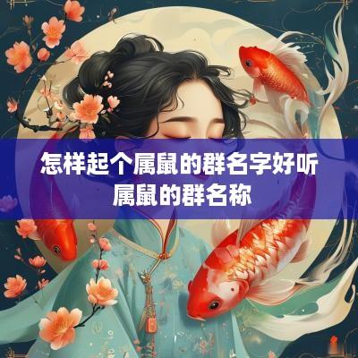 怎样起个属鼠的群名字好听 属鼠的群名称