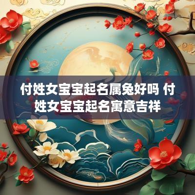 付姓女宝宝起名属兔好吗 付姓女宝宝起名寓意吉祥