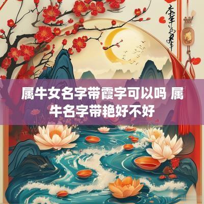 属牛女名字带霞字可以吗 属牛名字带艳好不好