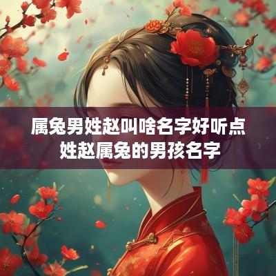 属兔男姓赵叫啥名字好听点 姓赵属兔的男孩名字 属兔男姓赵叫啥名字好听点 姓赵属兔的男孩名字