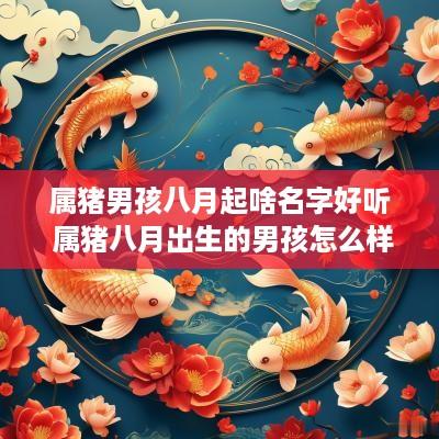 属猪男孩八月起啥名字好听 属猪八月出生的男孩怎么样呢