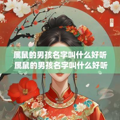 属鼠的男孩名字叫什么好听 属鼠的男孩名字叫什么好听点