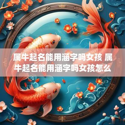 属牛起名能用涵字吗女孩 属牛起名能用涵字吗女孩怎么取