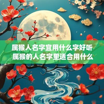 属猴人名字宜用什么字好听 属猴的人名字里适合用什么字