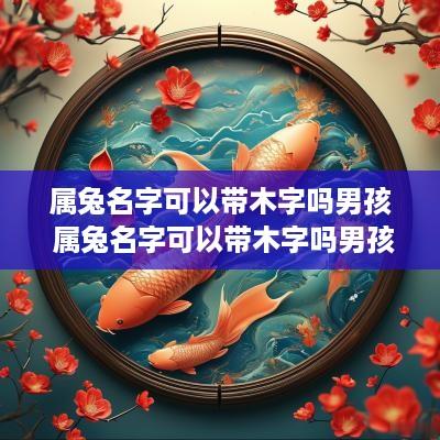 属兔名字可以带木字吗男孩 属兔名字可以带木字吗男孩子