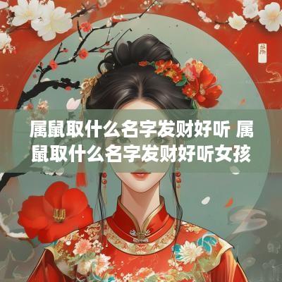 属鼠取什么名字发财好听 属鼠取什么名字发财好听女孩