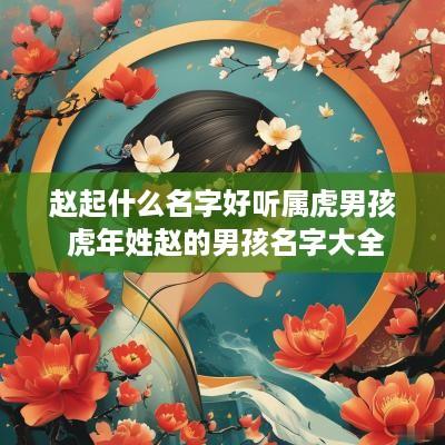赵起什么名字好听属虎男孩 蛇年姓赵的男孩名字大全