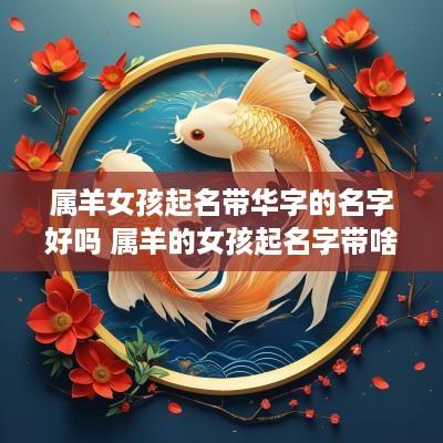 属羊女孩起名带华字的名字好吗 属羊的女孩起名字带啥字的最好