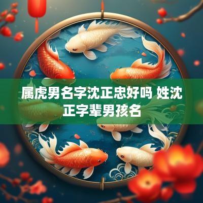 属虎男名字沈正忠好吗 姓沈正字辈男孩名