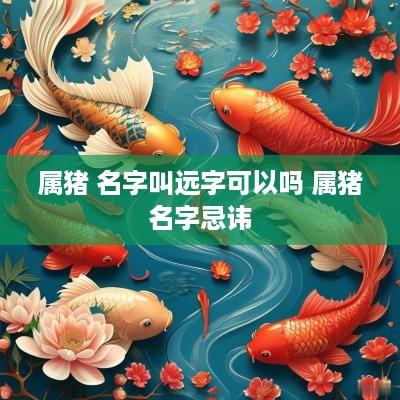 属猪 名字叫远字可以吗 属猪名字忌讳
