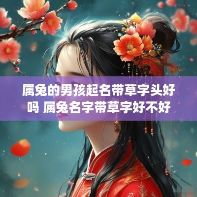属兔的男孩起名带草字头好吗 属兔名字带草字好不好