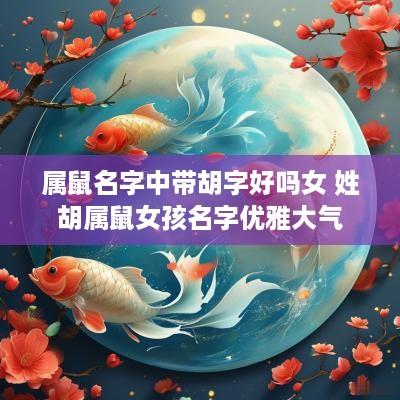 属鼠名字中带胡字好吗女 姓胡属鼠女孩名字优雅大气