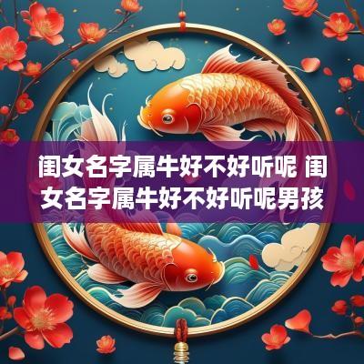 闺女名字属牛好不好听呢 闺女名字属牛好不好听呢男孩