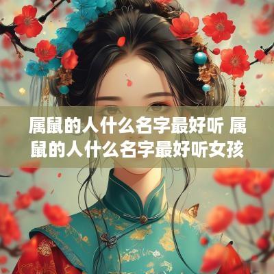 属鼠的人什么名字最好听 属鼠的人什么名字最好听女孩