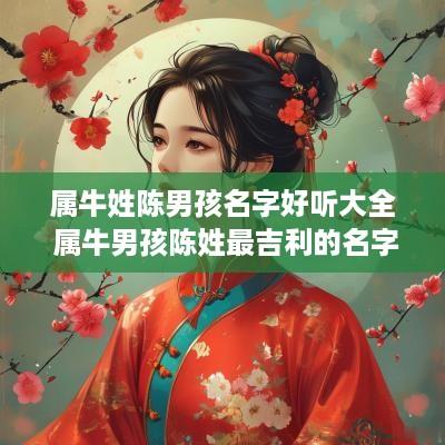 属牛姓陈男孩名字好听大全 属牛男孩陈姓最吉利的名字