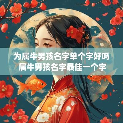 为属牛男孩名字单个字好吗 属牛男孩名字最佳一个字