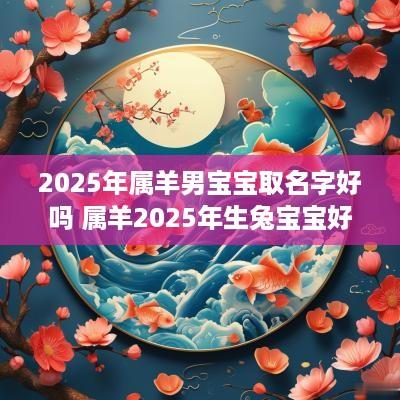 2025年属羊男宝宝取名字好吗 属羊2025年生兔宝宝好不好