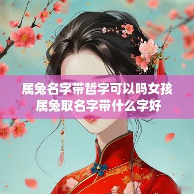 属兔名字带哲字可以吗女孩 属兔取名字带什么字好