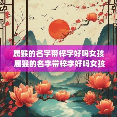 属猴的名字带梓字好吗女孩 属猴的名字带梓字好吗女孩怎么取