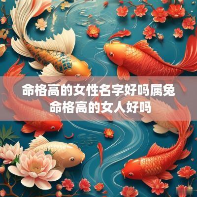 命格高的女性名字好吗属兔 命格高的女人好吗