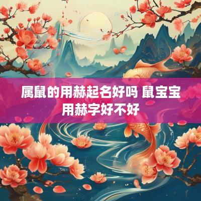 属鼠的用赫起名好吗 鼠宝宝用赫字好不好