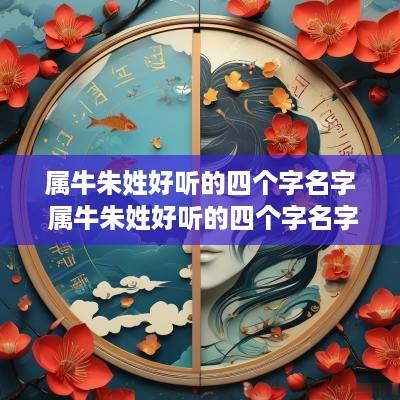 属牛朱姓好听的四个字名字 属牛朱姓好听的四个字名字女孩