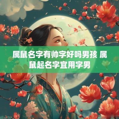 属鼠名字有帅字好吗男孩 属鼠起名字宜用字男 属鼠名字有帅字好吗男孩 属鼠起名字宜用字男