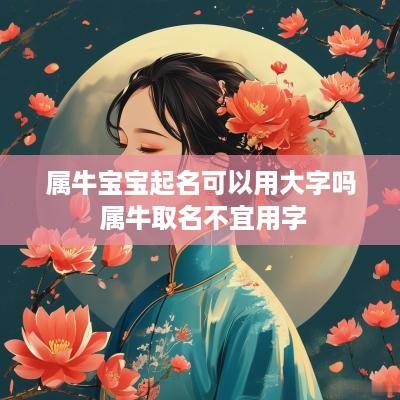 属牛宝宝起名可以用大字吗 属牛取名不宜用字