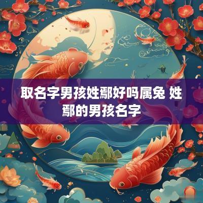 取名字男孩姓鄢好吗属兔 姓鄢的男孩名字