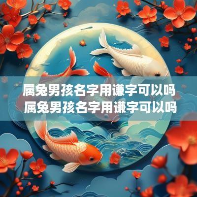 属兔男孩名字用谦字可以吗 属兔男孩名字用谦字可以吗好吗