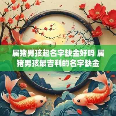 属猪男孩起名字缺金好吗 属猪男孩最吉利的名字缺金