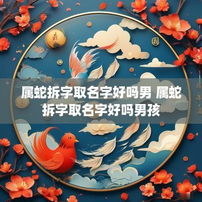 属蛇拆字取名字好吗男 属蛇拆字取名字好吗男孩