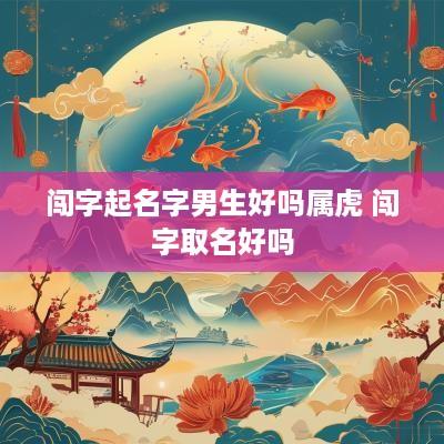 闯字起名字男生好吗属虎 闯字取名好吗