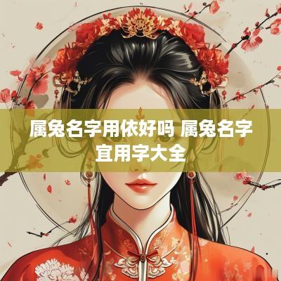 属兔名字用依好吗 属兔名字宜用字大全
