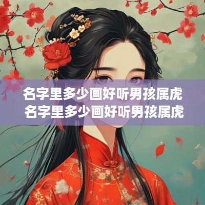 名字里多少画好听男孩属虎 名字里多少画好听男孩属虎的