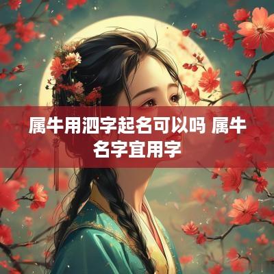 属牛用泗字起名可以吗 属牛名字宜用字
