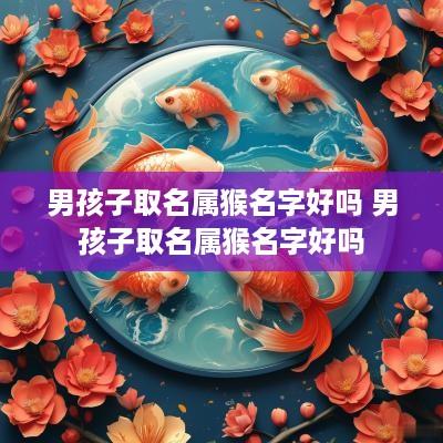 男孩子取名属猴名字好吗 男孩子取名属猴名字好吗