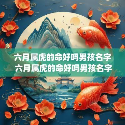 六月属虎的命好吗男孩名字 六月属虎的命好吗男孩名字叫什么
