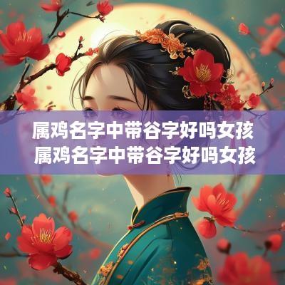 属鸡名字中带谷字好吗女孩 属鸡名字中带谷字好吗女孩子