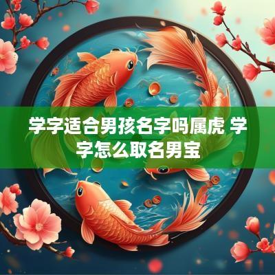 学字适合男孩名字吗属虎 学字怎么取名男宝