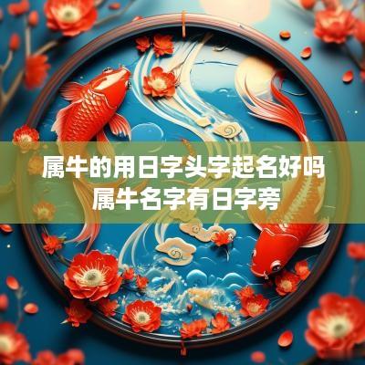 属牛的用日字头字起名好吗 属牛名字有日字旁