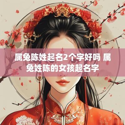 属兔陈姓起名2个字好吗 属兔姓陈的女孩起名字