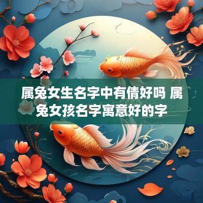 属兔女生名字中有倩好吗 属兔女孩名字寓意好的字